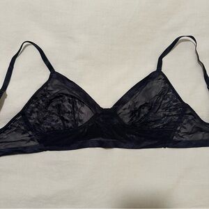 Free People Mesh Black Bra